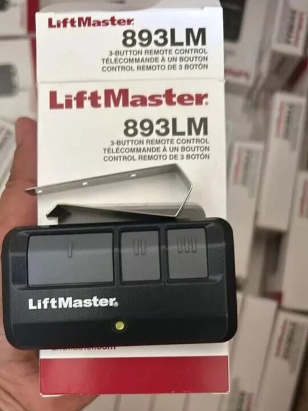 LiftMaster 893LM Security+ 3 Button Garage Door Opener Remote Control